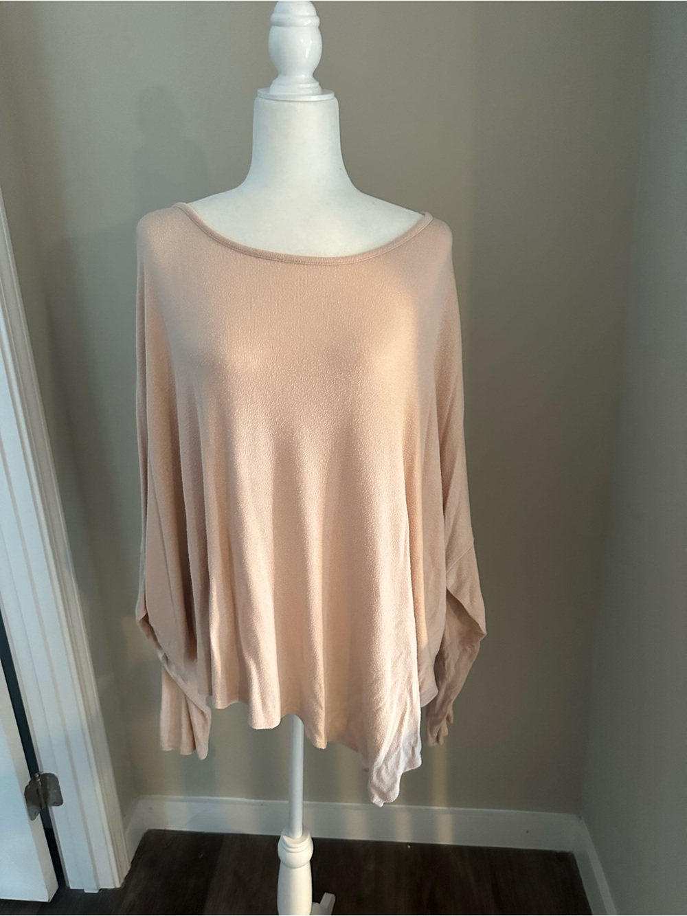 Mossimo Supply Co. Blush Oversized Boatneck Pullover